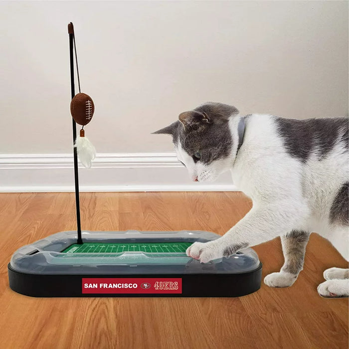 San Francisco 49ers Football Cat Scratcher Toy