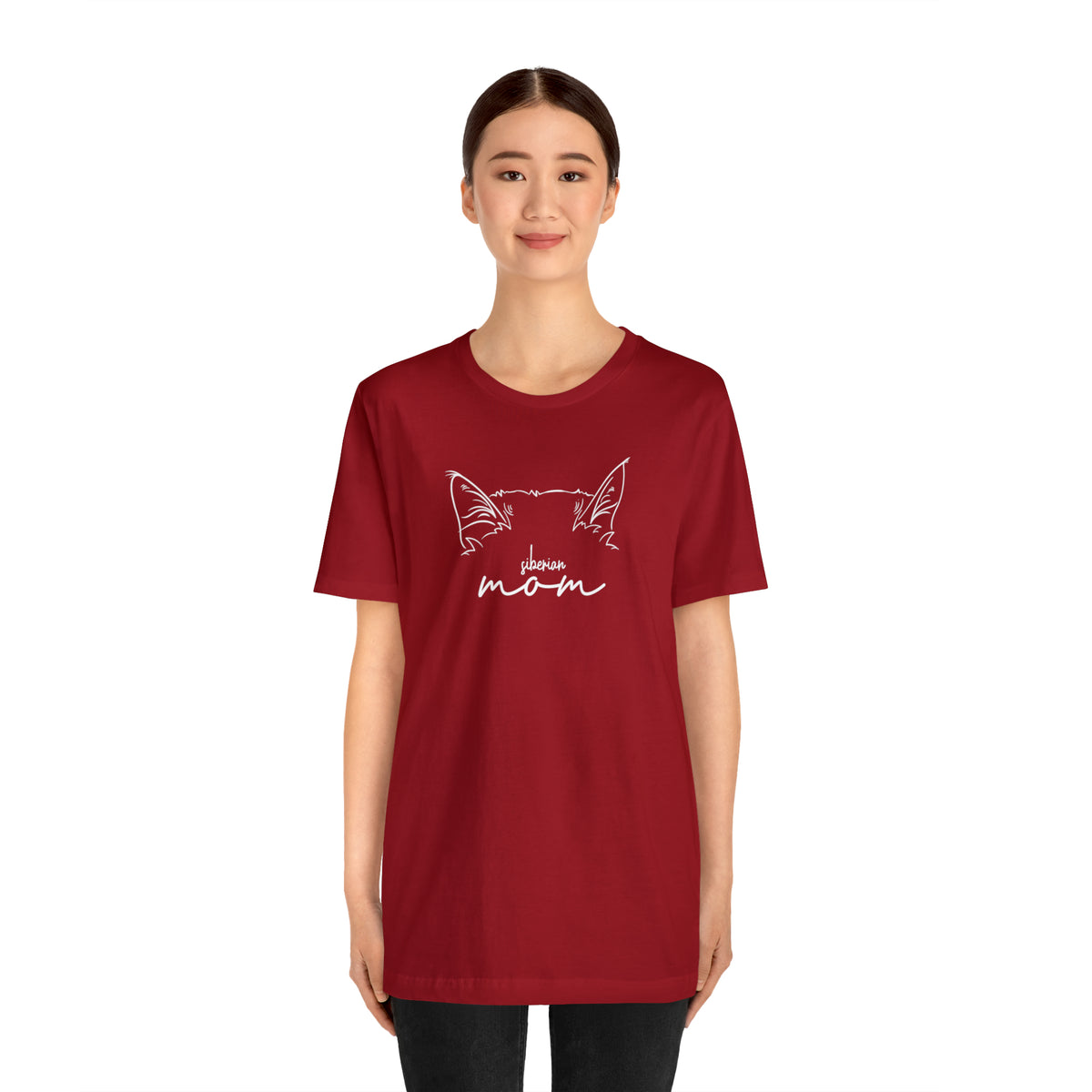 Siberian Cat Mom Short Sleeve Tee