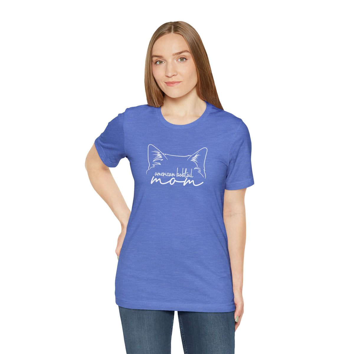 American Bobtail Cat Mom Short Sleeve Tee