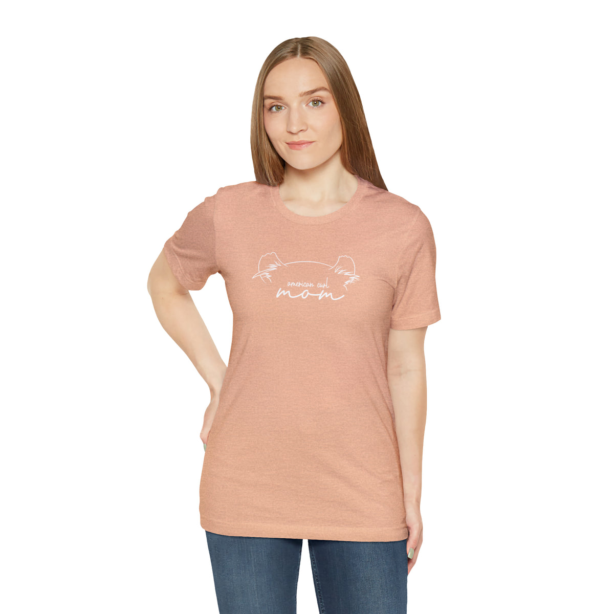 American Curl Cat Mom Short Sleeve Tee