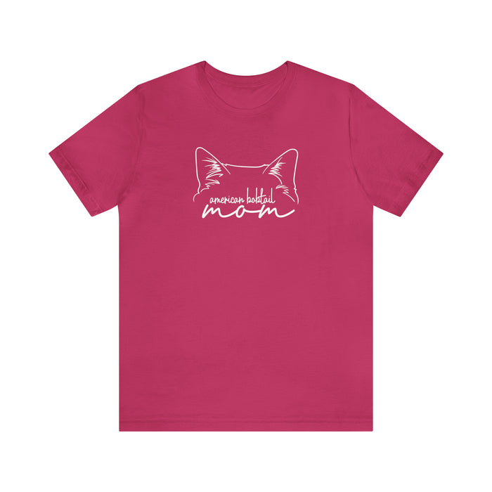 American Bobtail Cat Mom Short Sleeve Tee