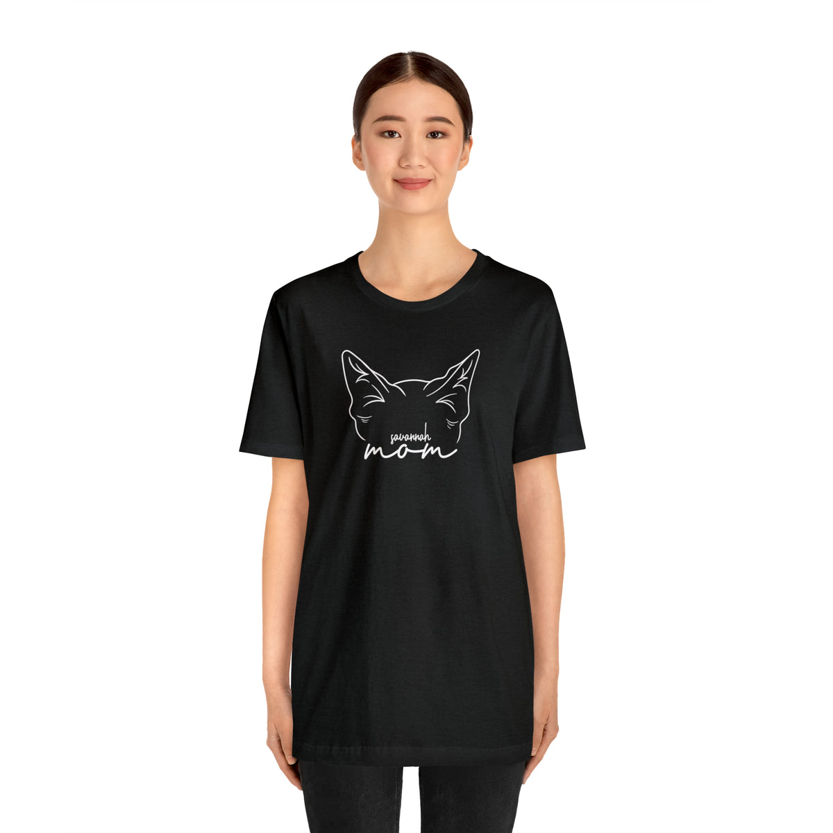 Savannah Cat Mom Short Sleeve Tee