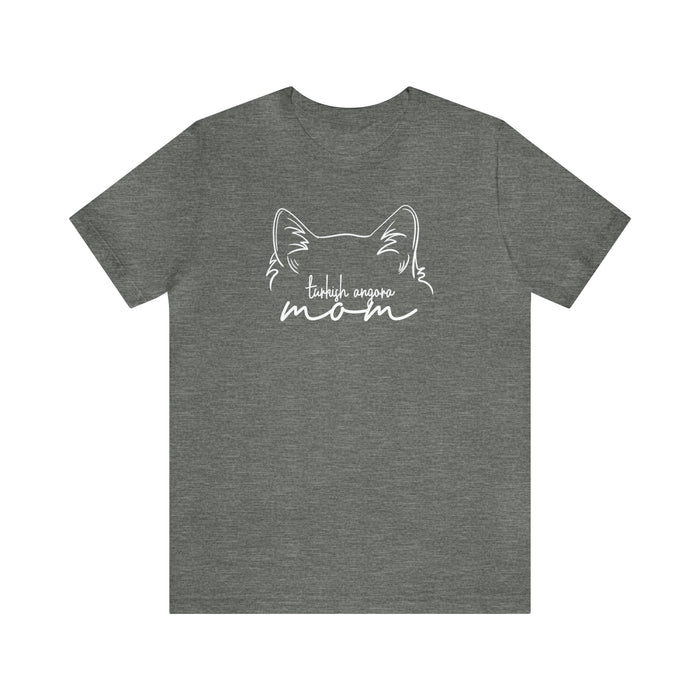 Turkish Angora Cat Mom Short Sleeve Tee