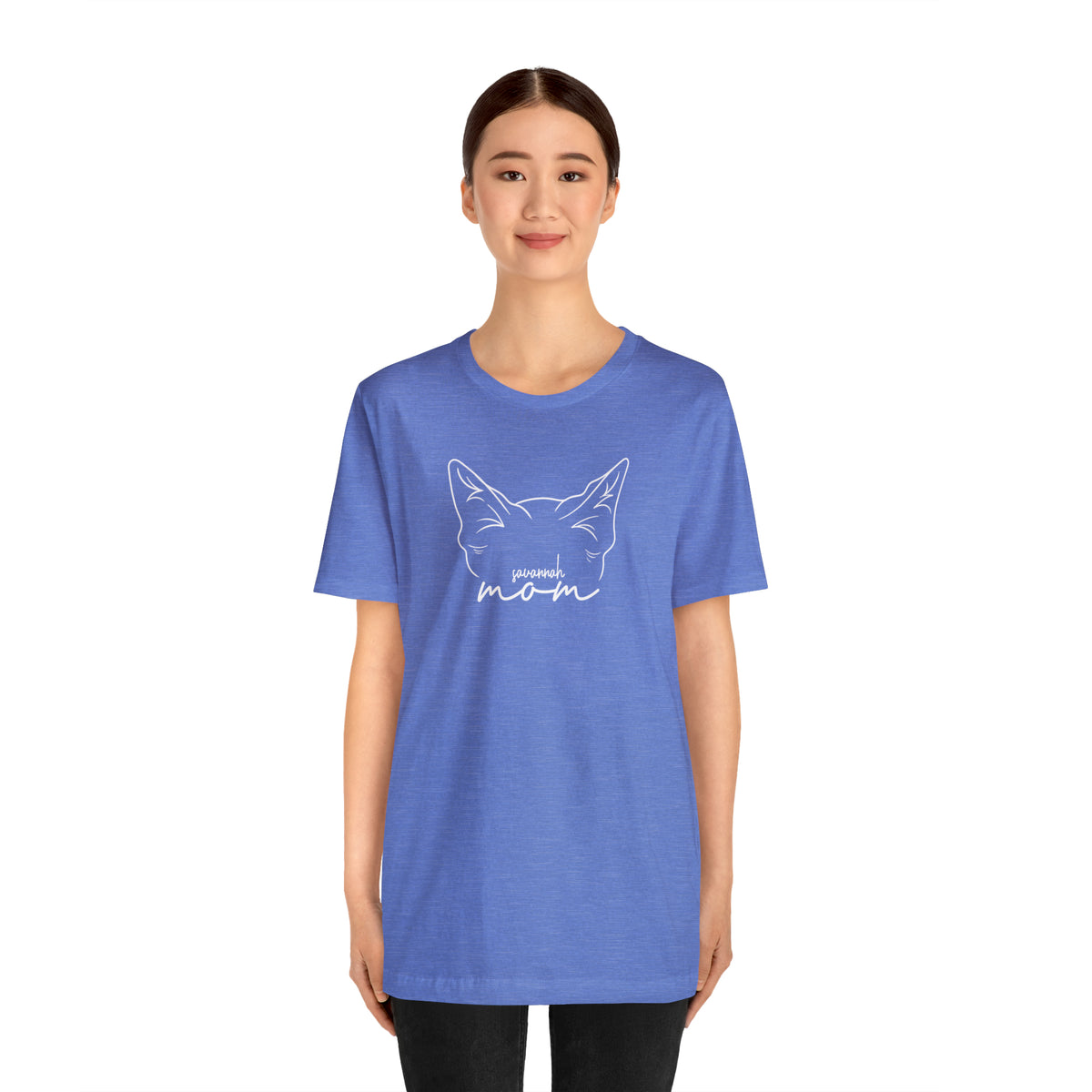 Savannah Cat Mom Short Sleeve Tee