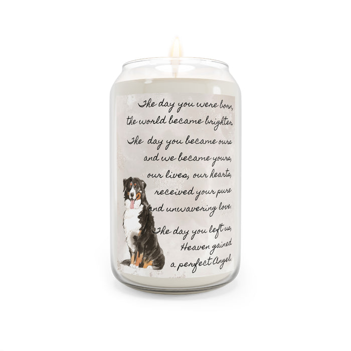 The Day Bernese Mountain Dog Pet Memorial Scented Candle, 13.75oz