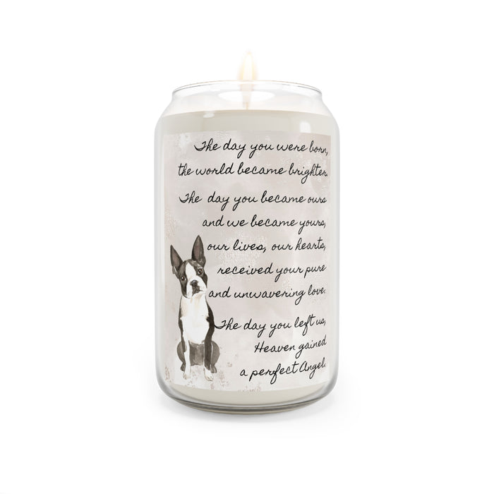 The Day Boston Terrier Pet Memorial Scented Candle, 13.75oz
