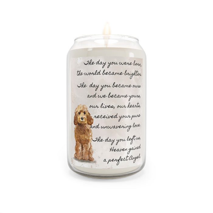 The Day Cockapoo Golden Honey Pet Memorial Scented Candle, 13.75oz