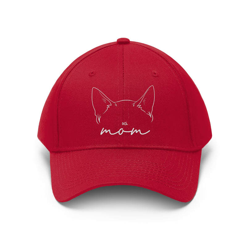 Oci Cat Mom Embroidered Twill Hat