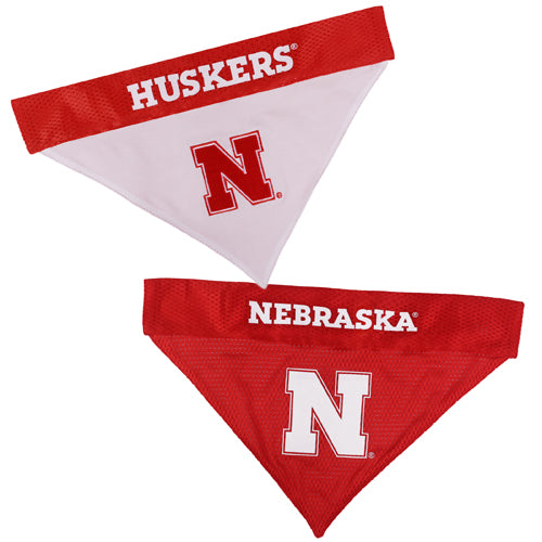 NE Cornhuskers Reversible Slide-On Bandana