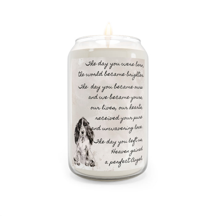 The Day Cocker Spaniel Black Pet Memorial Scented Candle, 13.75oz