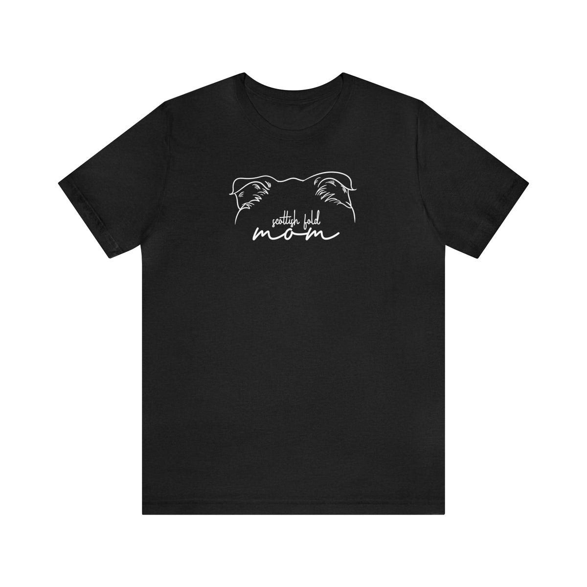Scottish Fold Cat Mom Short Sleeve Tee
