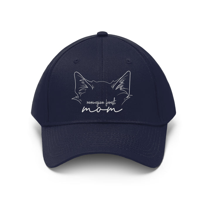 Norwegian Forest Cat Mom Embroidered Twill Hat