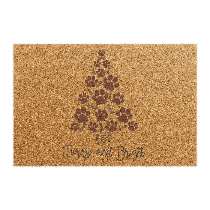 Furry and Bright Coir Doormat