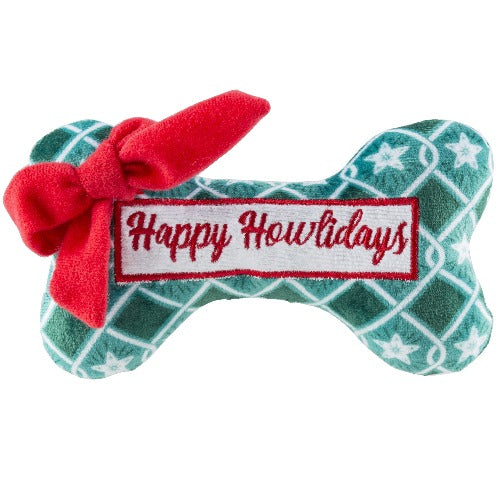 Happy Howlidays Puppermint Bone Plush Toy