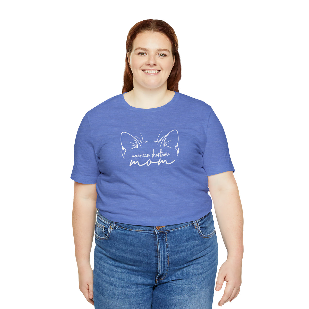 American Shorthair Cat Mom Short Sleeve Tee