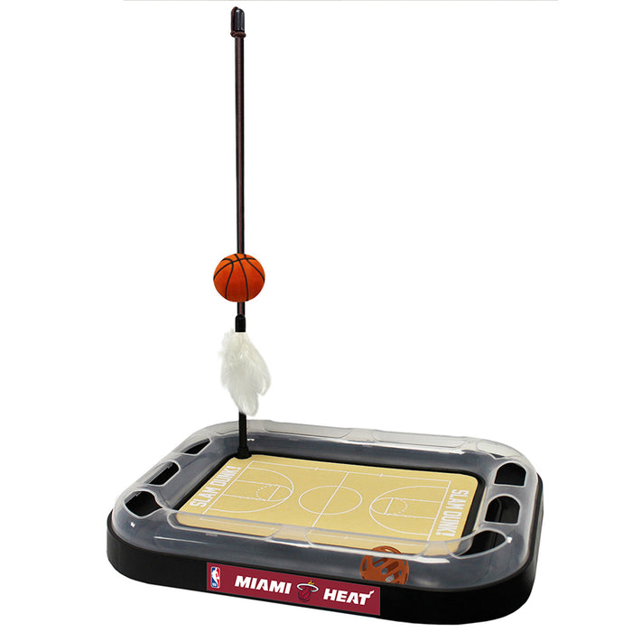 Miami Heat Basketball Cat Scratcher Toy