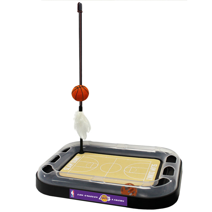Los Angeles Lakers Basketball Cat Scratcher Toy