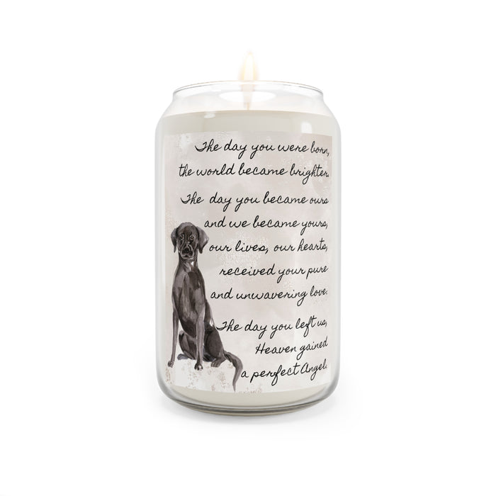 The Day Black Labrador Retriever Pet Memorial Scented Candle, 13.75oz
