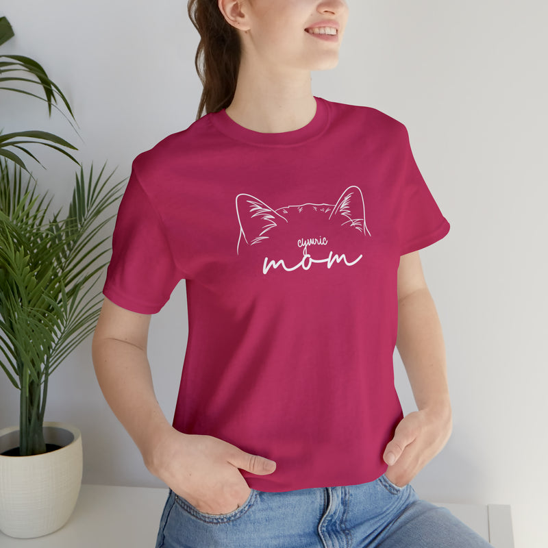 Cymric Cat Mom Short Sleeve Tee