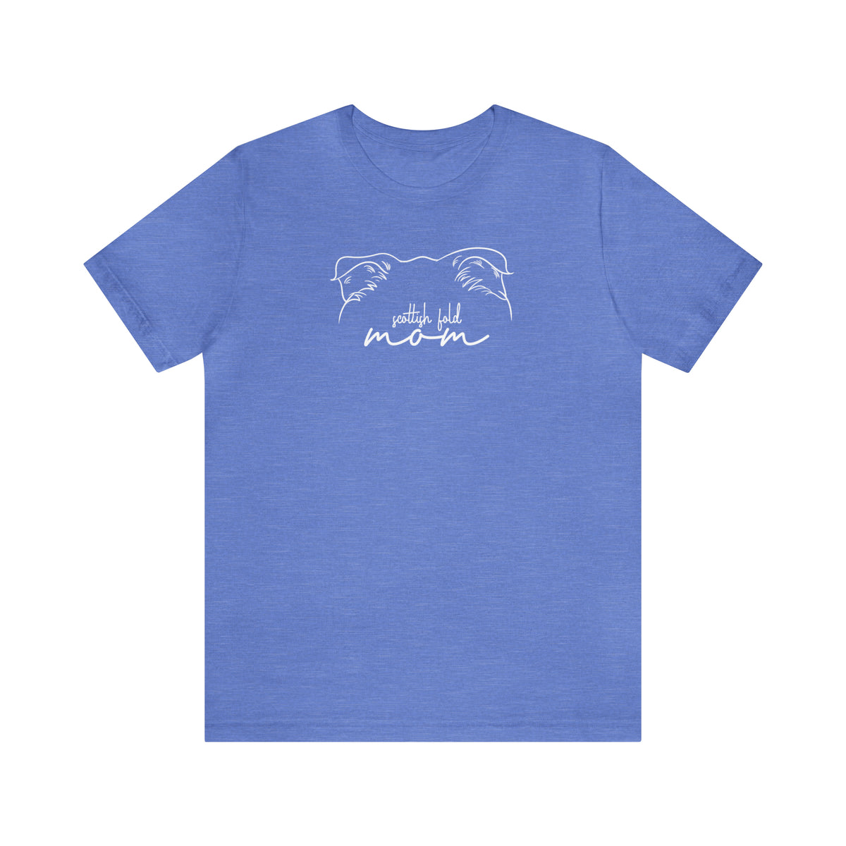 Scottish Fold Cat Mom Short Sleeve Tee