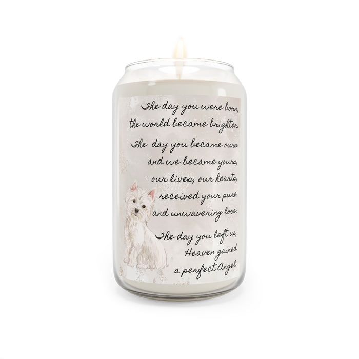 The Day Westie Pet Memorial Scented Candle, 13.75oz