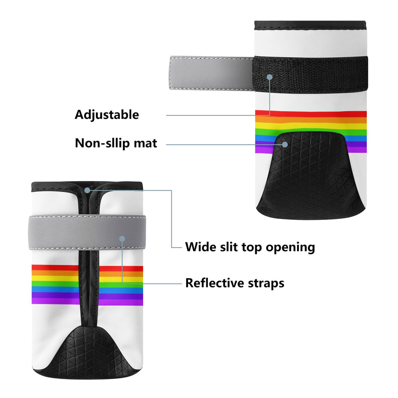 Retro-Style Rainbow Non Slip Pet Socks