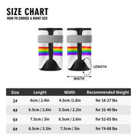 Retro-Style Rainbow Non Slip Pet Socks