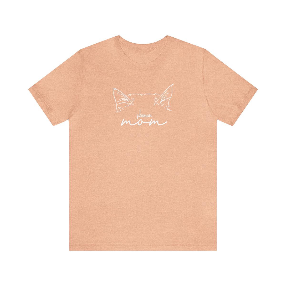 Siberian Cat Mom Short Sleeve Tee