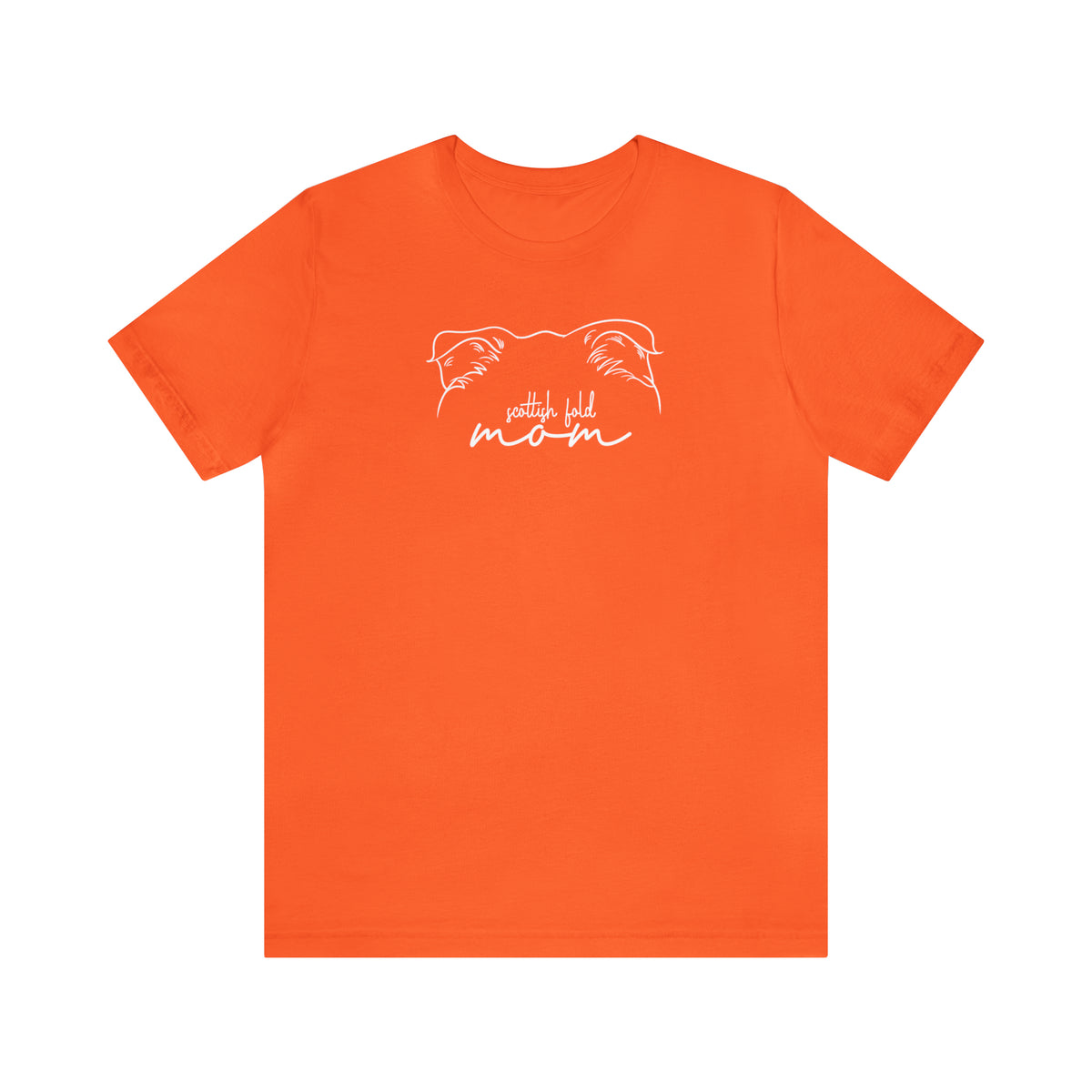 Scottish Fold Cat Mom Short Sleeve Tee