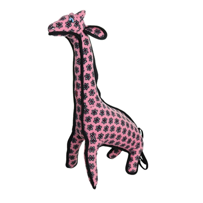 Tuffy Zoo Series - Pink Giraffe Tough Toy
