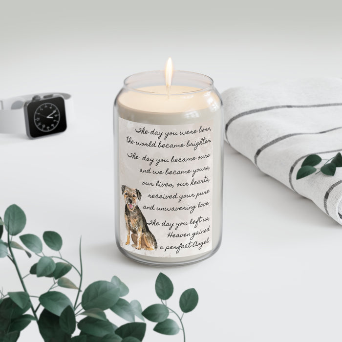 The Day Border Terrier Pet Memorial Scented Candle, 13.75oz