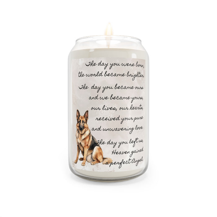 The Day German Shepherd Pet Memorial Scented Candle, 13.75oz