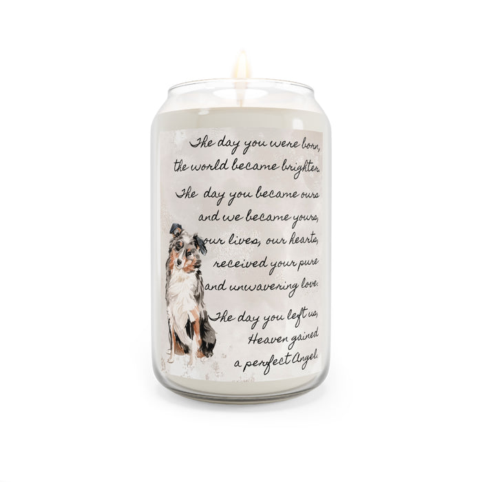 The Day Australian Shepherd Pet Memorial Scented Candle, 13.75oz