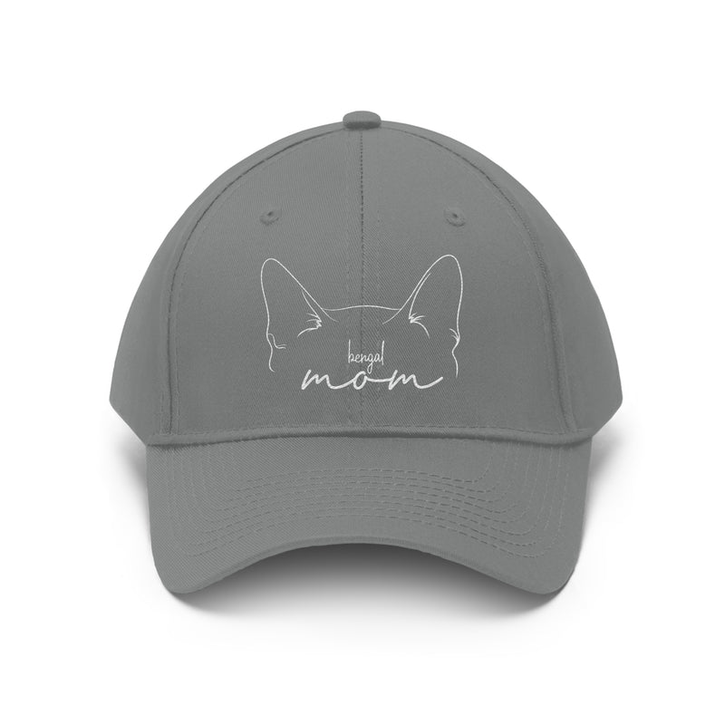 Bengal Cat Mom Embroidered Twill Hat