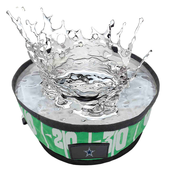 Dallas Cowboys Collapsible Pet Bowl