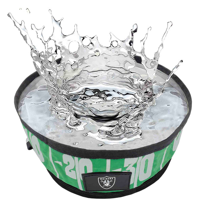 Las Vegas Raiders Collapsible Pet Bowl