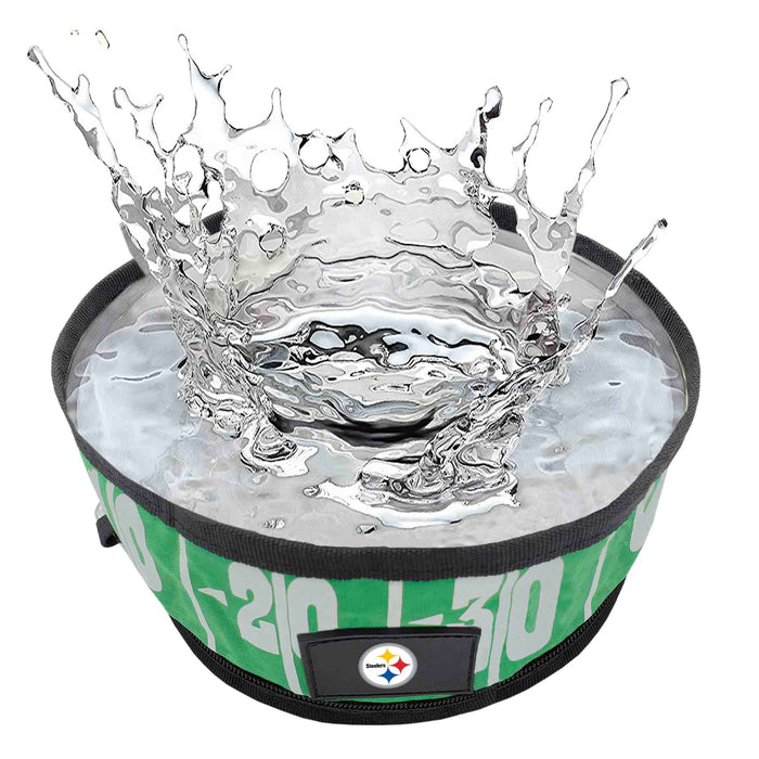 Pittsburgh Steelers Collapsible Pet Bowl