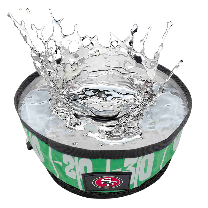 San Francisco 49ers Collapsible Pet Bowl