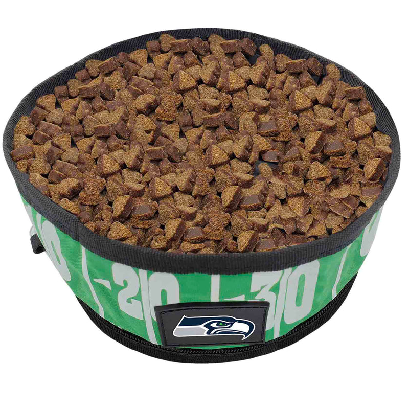 Seattle Seahawks Collapsible Pet Bowl