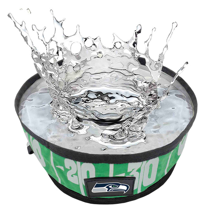 Seattle Seahawks Collapsible Pet Bowl