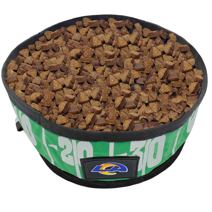 Los Angeles Rams Collapsible Pet Bowl