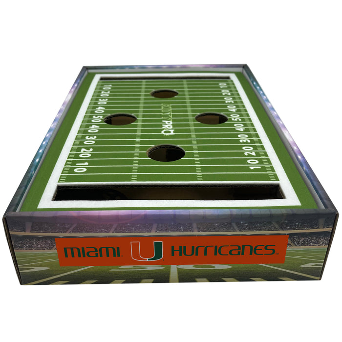 MIA Hurricanes Football Stadium Cat Scratcher Toy