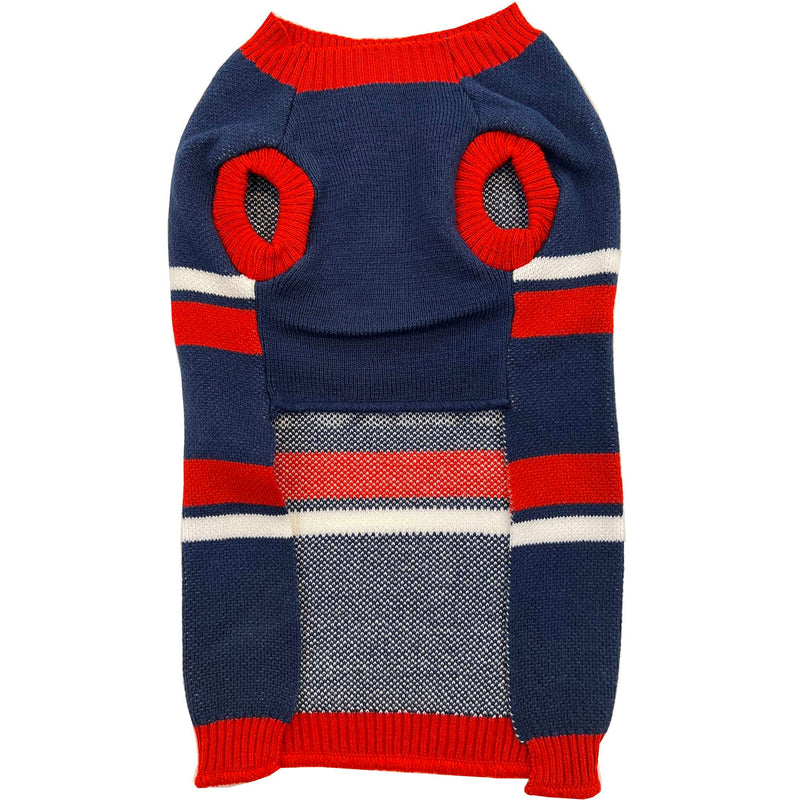 New England Patriots Colorblock Pet Sweater