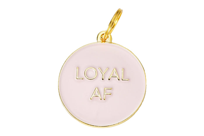 Loyal AF Pet ID Tag - Pink