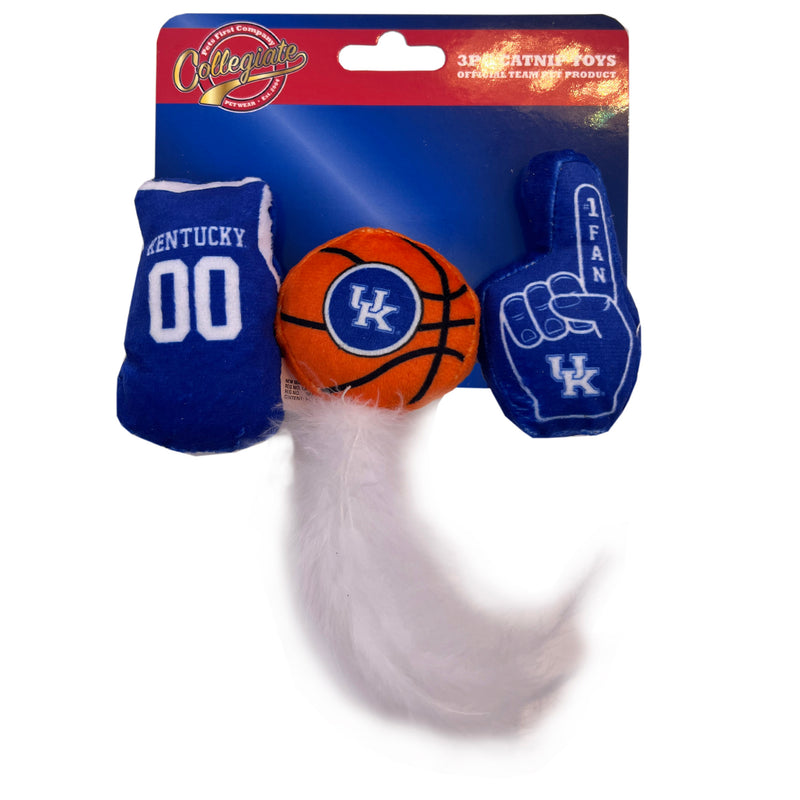 KY Wildcats 3 piece Catnip Toy Set