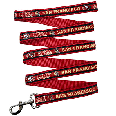 San Francisco 49ers Satin Dog Collar or Leash