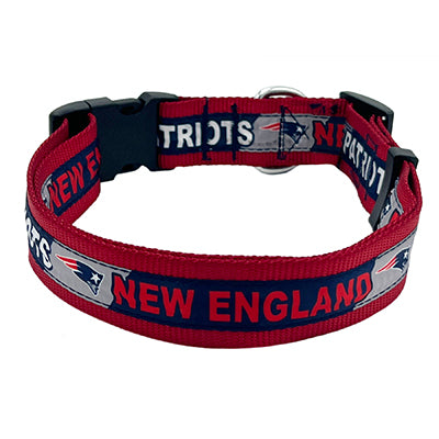 New England Patriots Satin Dog Collar or Leash