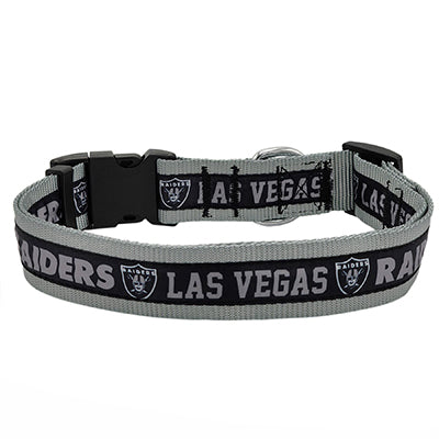 Las Vegas Raiders Satin Dog Collar or Leash