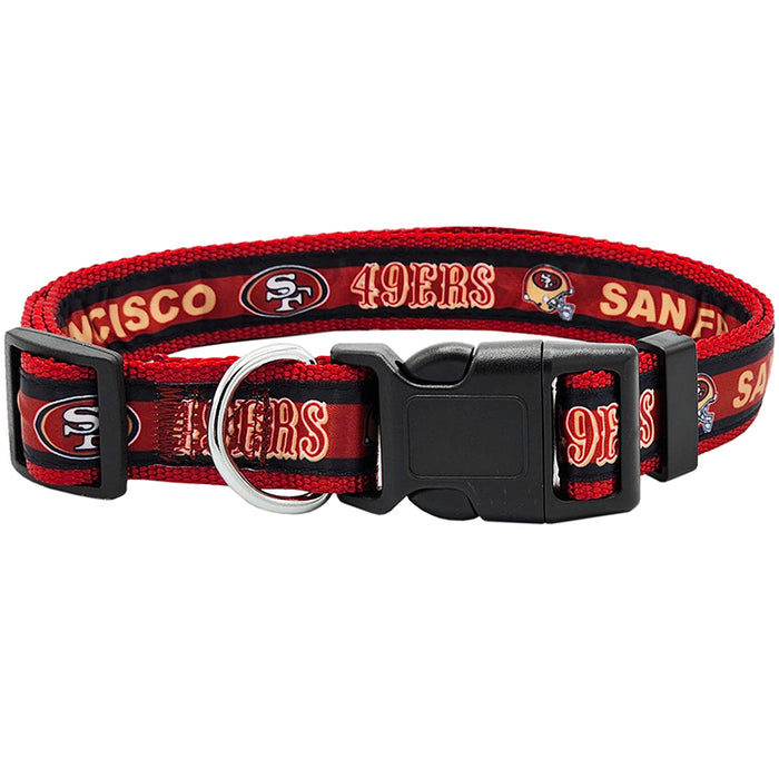 San Francisco 49ers Satin Dog Collar or Leash