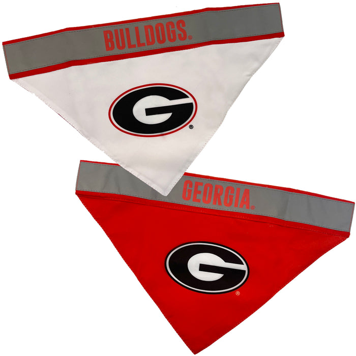 GA Bulldogs Reversible Reflective Slide-On Bandana